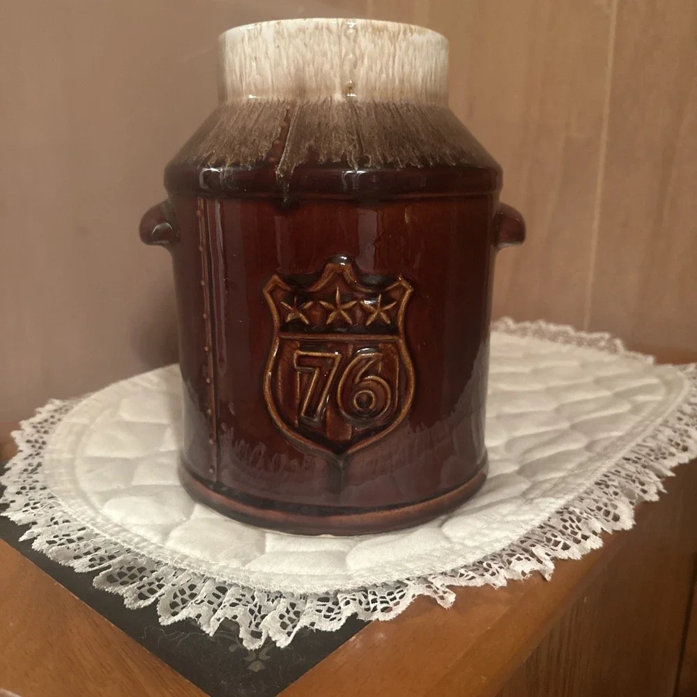 McCOY USA 154 BICENTENNIAL 1776-1976 LIBERTY BELL MILK CAN COOKIE JAR‎ VTG